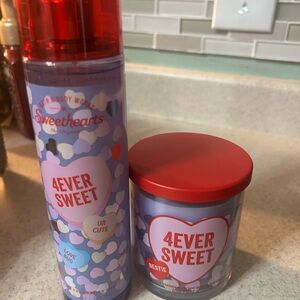 Bath & Body Works 4Ever Sweet Set - Red and Blue